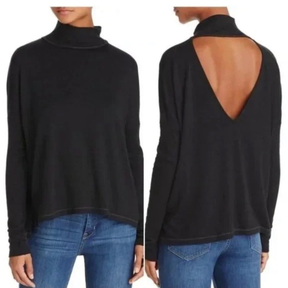 rag & bone Sweaters - rag & bone Black Open-Back Sweater